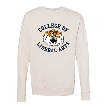 The Liberal Arts Aubie Head | Heather Dust Crewneck Sweatshirt