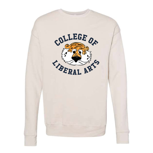 The Liberal Arts Aubie Head | Heather Dust Crewneck Sweatshirt
