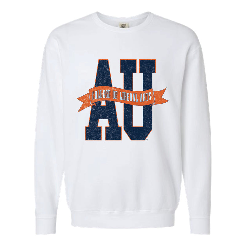 The Liberal Arts Banner | White Crewneck Sweatshirt