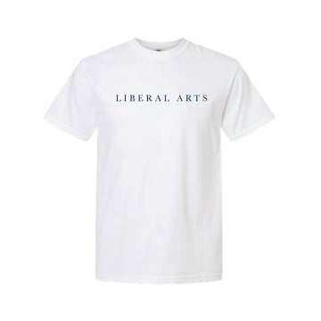 The Liberal Arts Serif | Adult White Tee