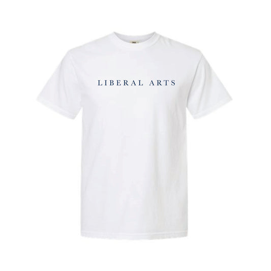 The Liberal Arts Serif | Adult White Tee