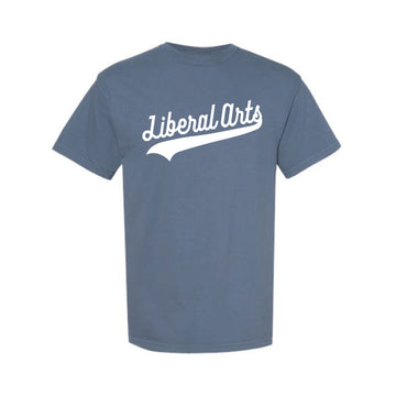 The Liberal Arts Swoosh | Adult Blue Jean Tee