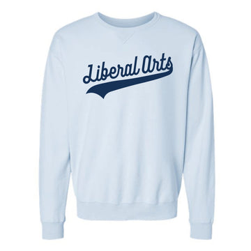 The Liberal Arts Swoosh | Adult Soothing Blue Sweatshirt