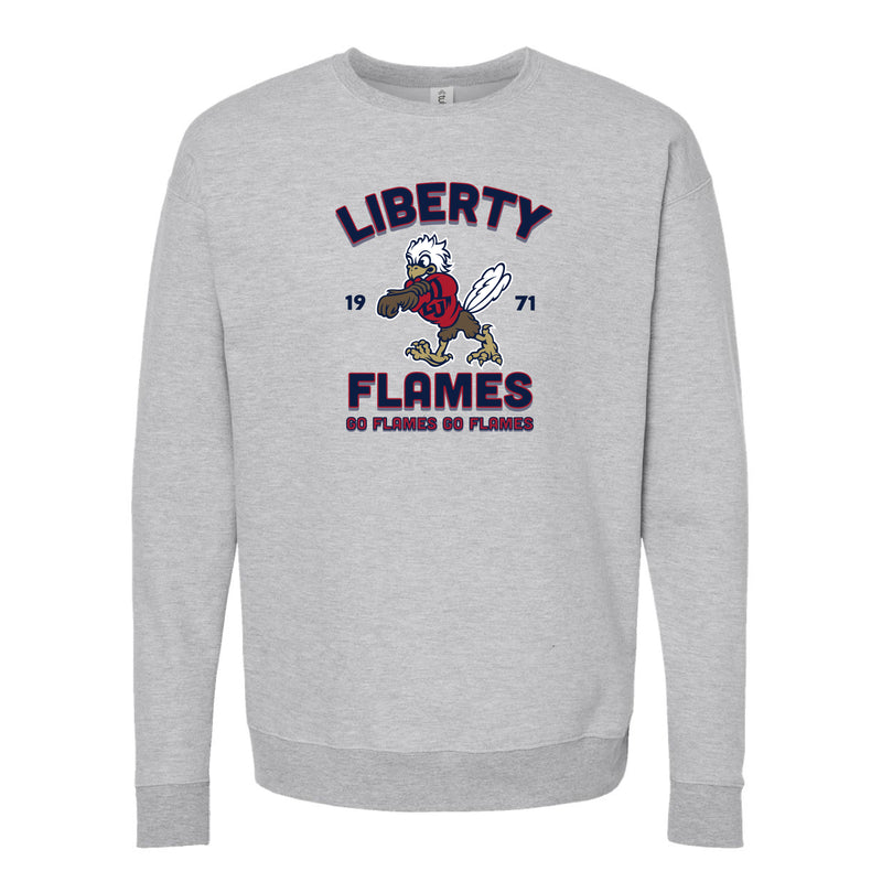 The Liberty Flames Est | Heather Grey Sweatshirt