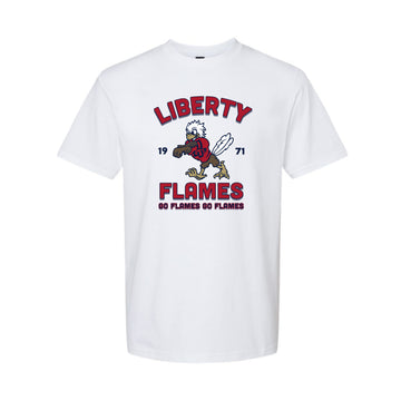 The Liberty Flames Est | White Tee