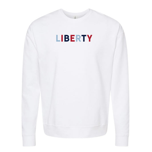 The Liberty Multi | White Sweatshirt