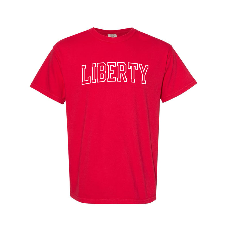 The Liberty Outline Arch | Red Tee