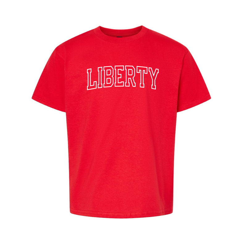 The Liberty Outline Arch | Youth Red Tee