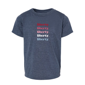 The Liberty Repeat | Toddler Heather Navy Tee