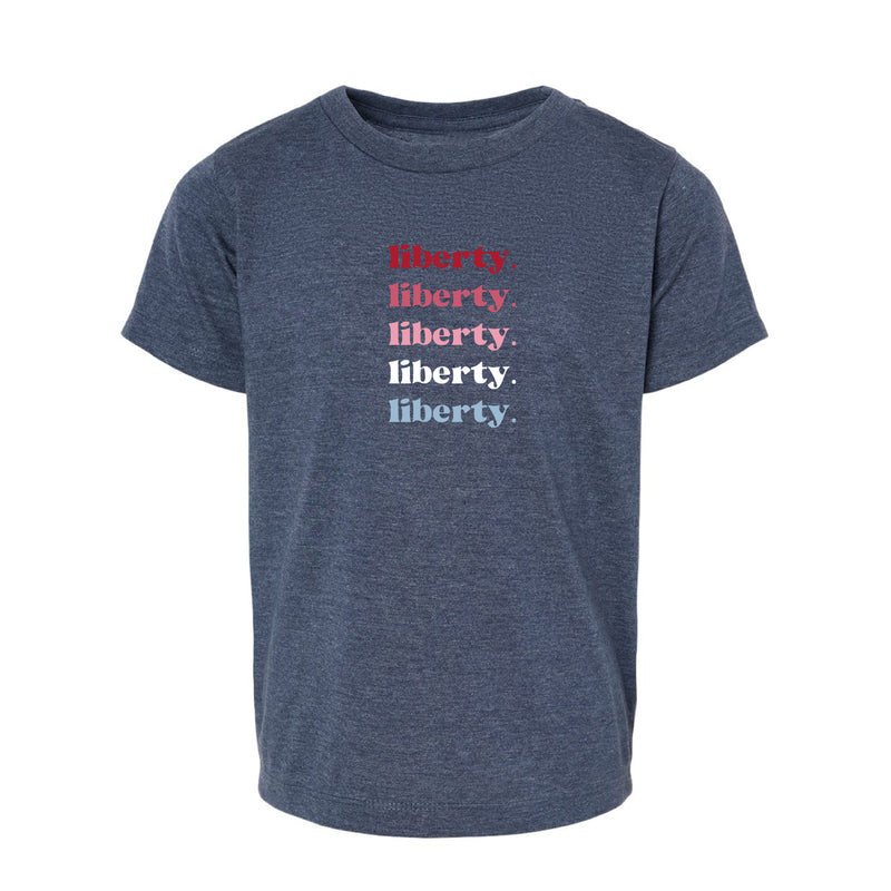 The Liberty Repeat | Toddler Heather Navy Tee