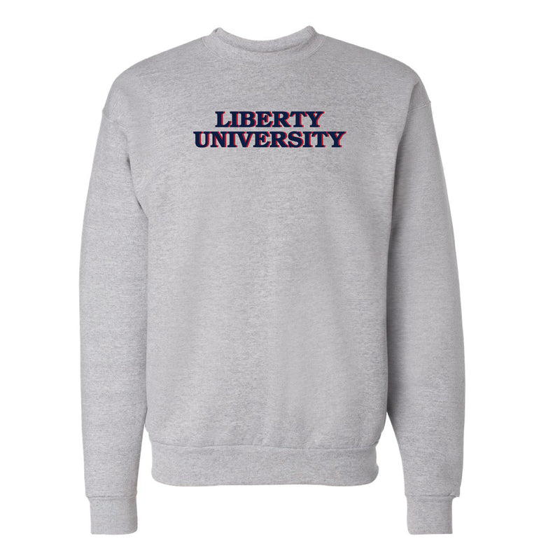 The Liberty University Block | Light Steel Sweatshirt