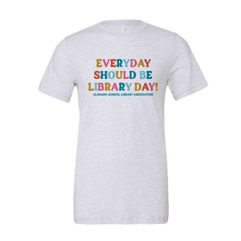 The Library Day! | White Fleck Triblend Tee