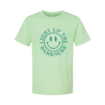 The Light Up The Darkness | Heather Neo Mint Oversized Youth Tee