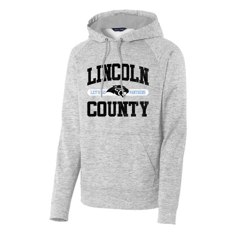 The Lincoln County Block | Silver Electric Performance Hooded Pullover