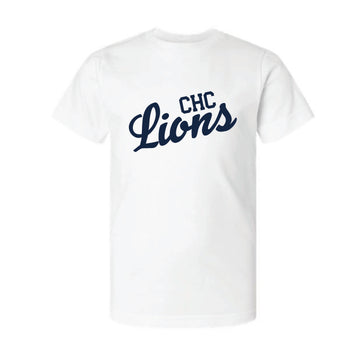 The Lions Script | Youth White Tee