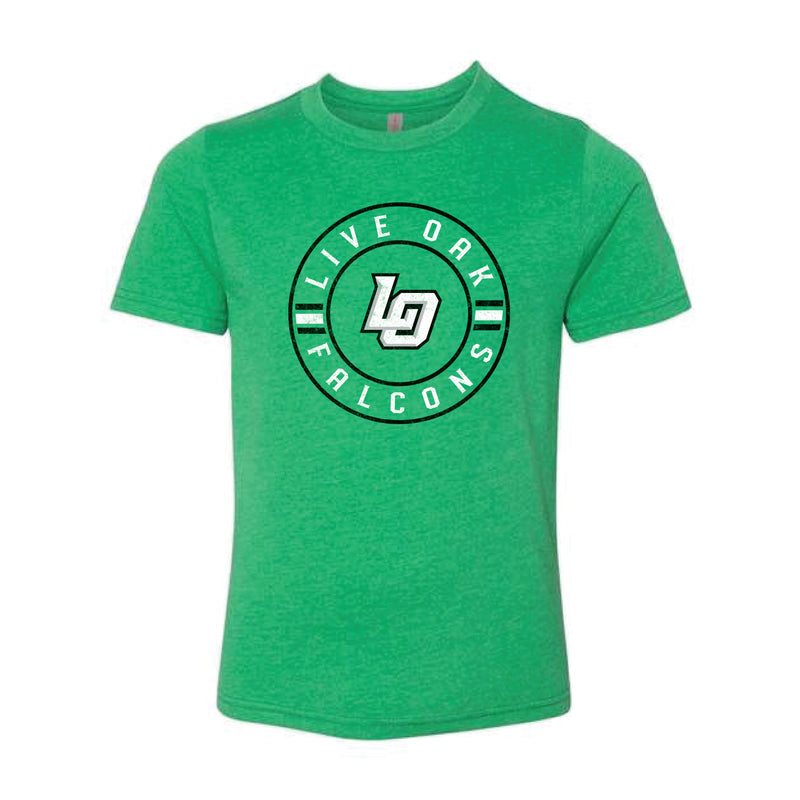 The Live Oak Circle | Kelly Green Youth Tee