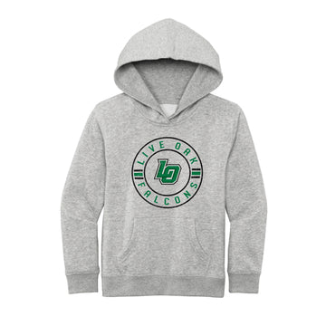 The Live Oak Circle | Youth Light Heather Grey Hoodie