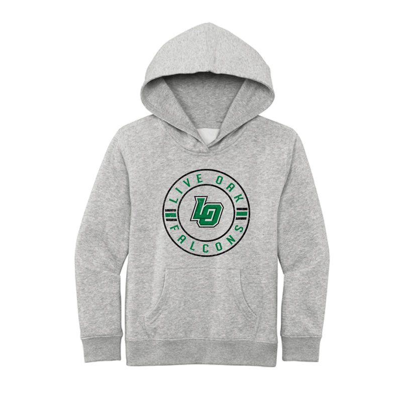 The Live Oak Circle | Youth Light Heather Grey Hoodie