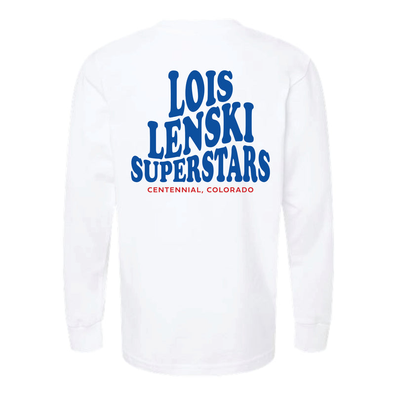 The Lois Lenski Wavy | Youth White Long Sleeve Tee