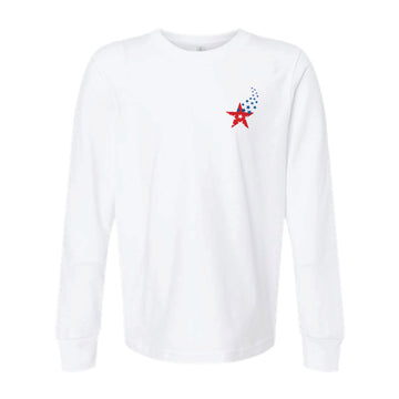 The Lois Lenski Wavy | Youth White Long Sleeve Tee