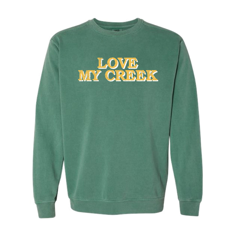The Love My Creek | Adult Light Green Sweatshirt