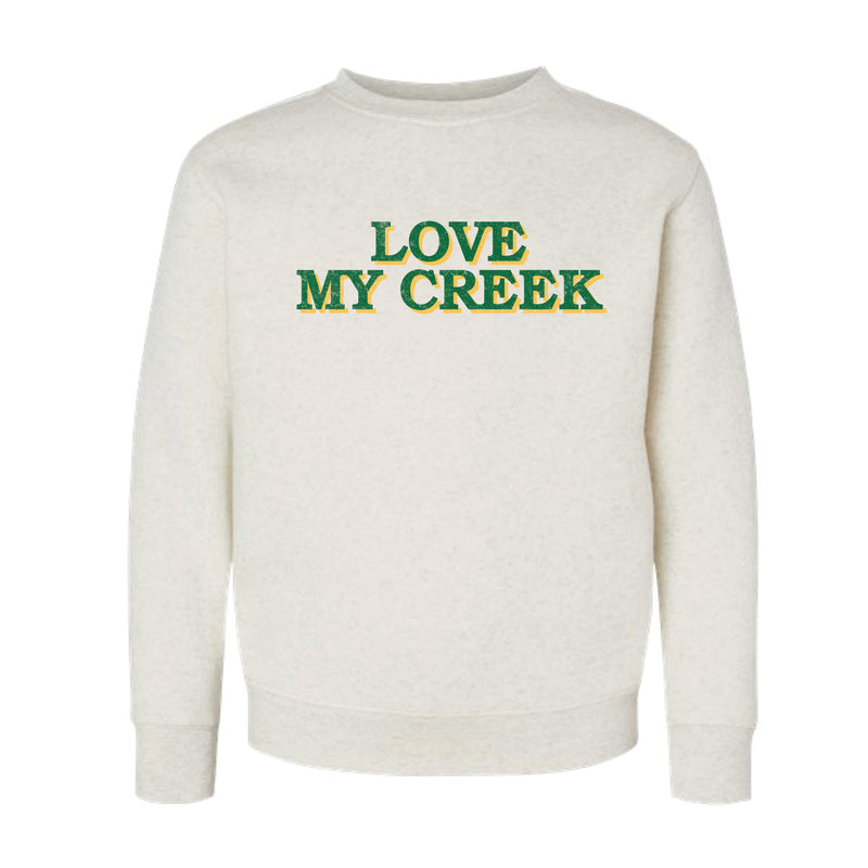 The Love My Creek | Youth Natural Heather Crewneck Sweatshirt