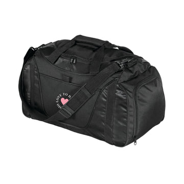 The Love To Dance Circle | Embroidered Small Two-Tone Duffel