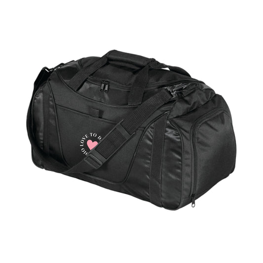 The Love To Dance Circle | Embroidered Small Two-Tone Duffel