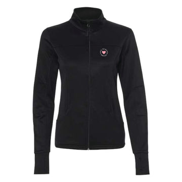 The Love To Dance Circle | Adult Black Full-Zip Track Jacket