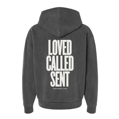 The Loved, Called, Sent | Adult Pigment Black Hooded Sweatshirt