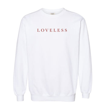 The Loveless Serif | White Sweatshirt