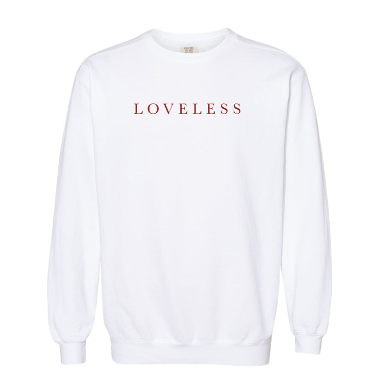 The Loveless Serif | White Sweatshirt