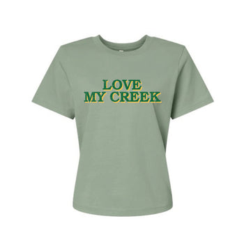 The Love my Creek | Adult Sage Boxy Tee