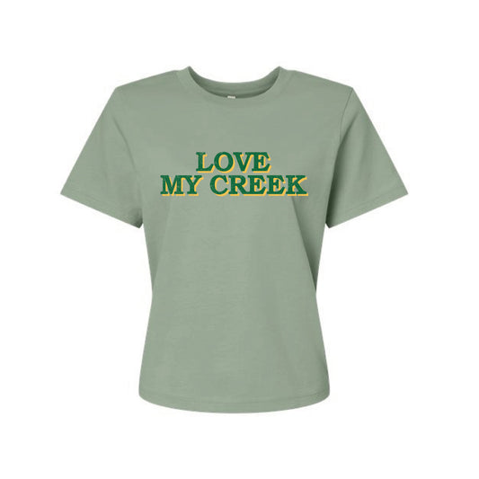 The Love my Creek | Adult Sage Boxy Tee