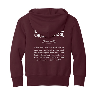 The Love the Lord | Maroon Youth Hooded Sweatshirt