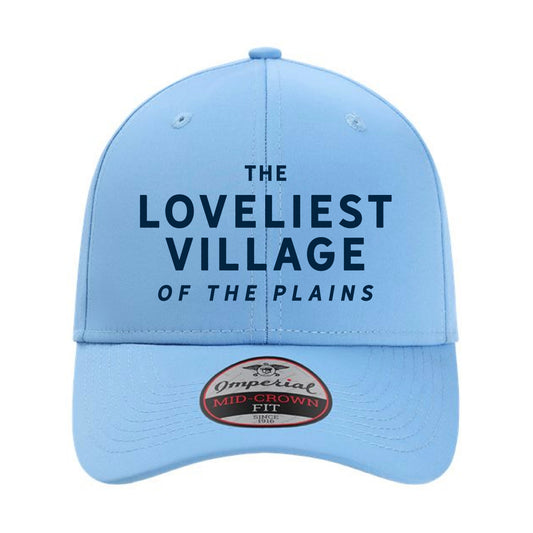 The Loveliest Village Hat | Embroidered Powder Blue Cap