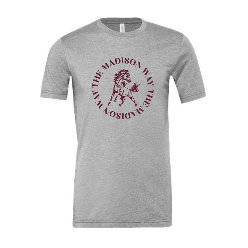 The Madison Way Circle | Athletic Heather Tee