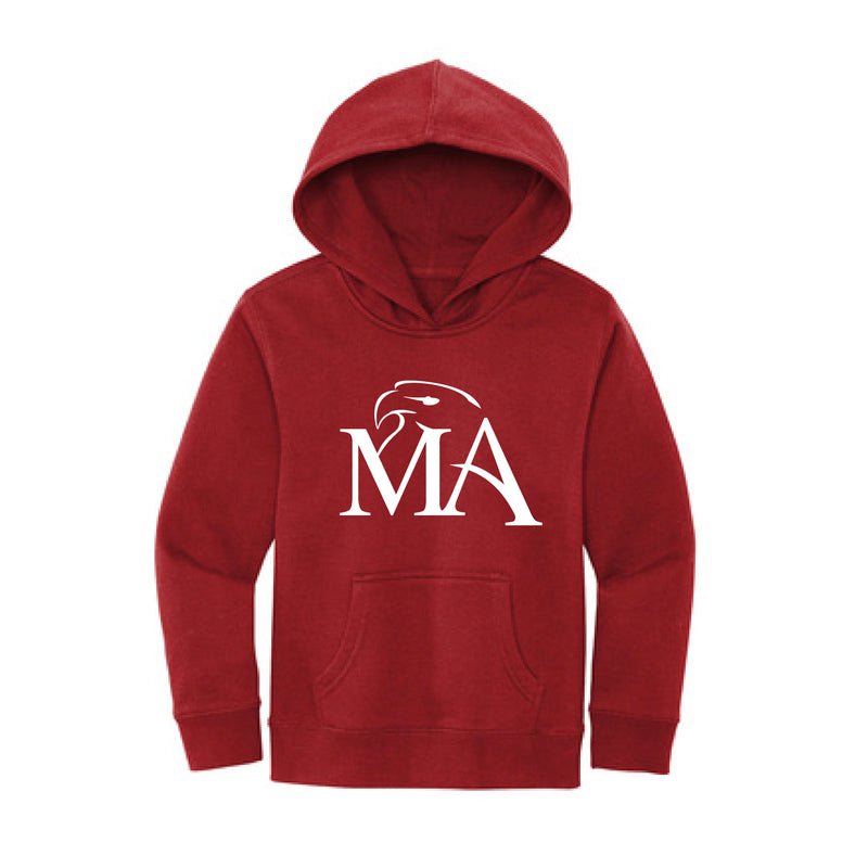 The MA Logo | Classic Red Youth Hoodie