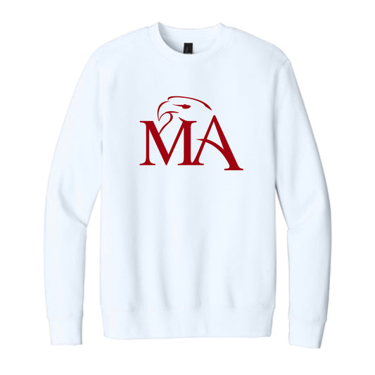 The MA Logo | White Crewneck