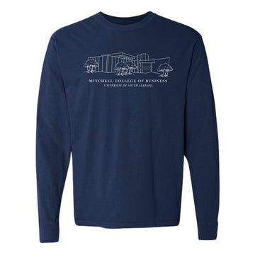 The MCOB Building | True Navy	Long Sleeve Tee