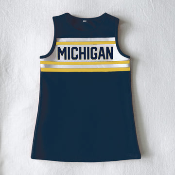 The Michigan | Navy Classic Cheer Dress