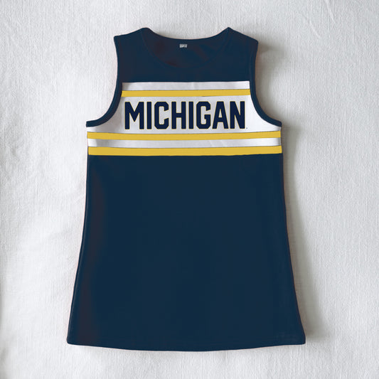 The Michigan | Navy Classic Cheer Dress