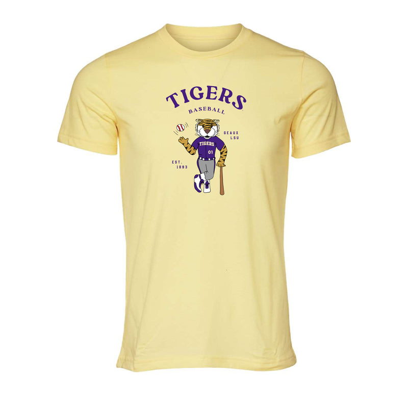 The Mike the Tiger Baseball Player | Heather French Vanilla Tee