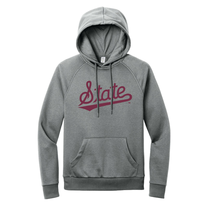 The Mississippi State Logo | Aluminum Grey Heather Hoodie