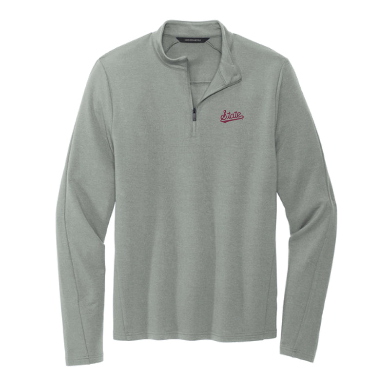 The Mississippi State Logo | Gusty Grey 1/4 Zip
