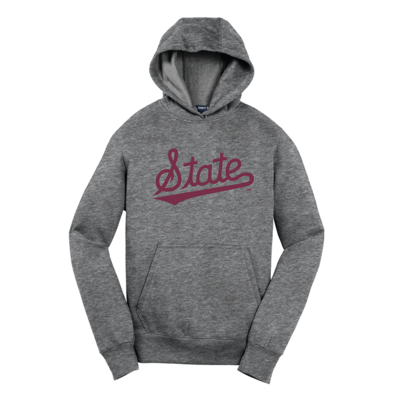 The Mississippi State Logo | Youth Vintage Heather Hoodie