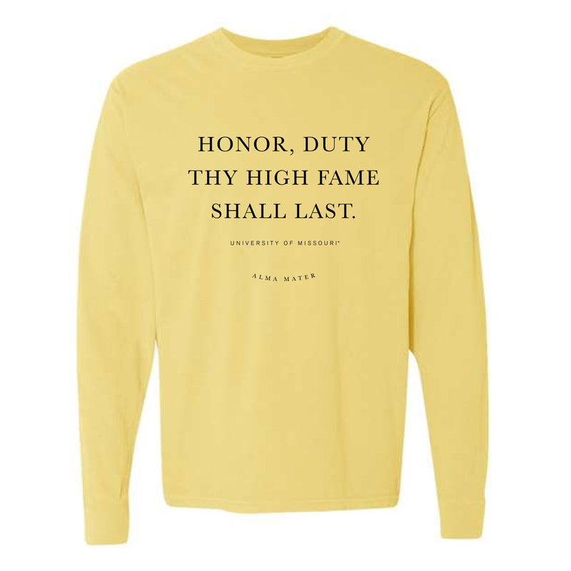 The Missouri Alma Mater | Butter Long Sleeve