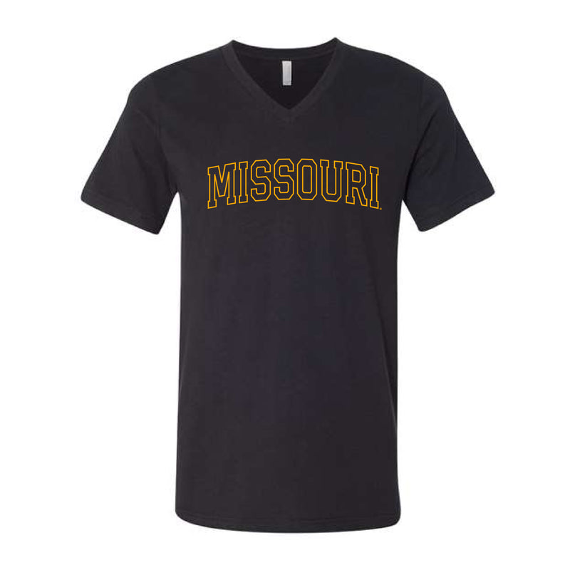 The Missouri Outline | Vintage Black V-Neck Tee