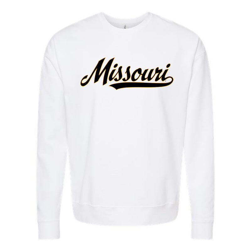 The Missouri Script | White Sweatshirt