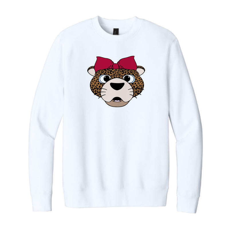 The Miss Pawla Head  | Adult White Sweatshirt